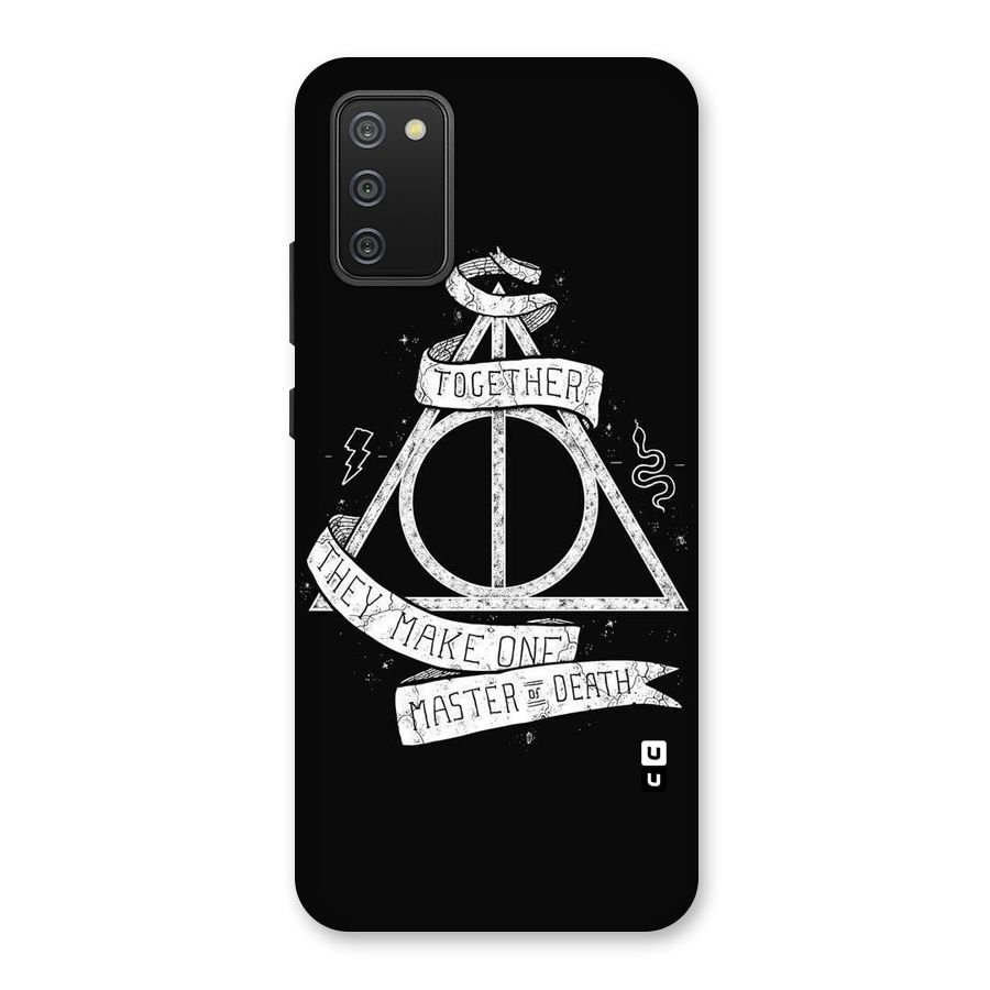 White Ribbon Back Case for Galaxy M02s