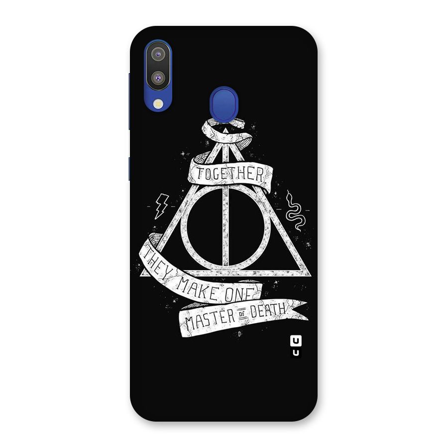 White Ribbon Back Case for Galaxy M20