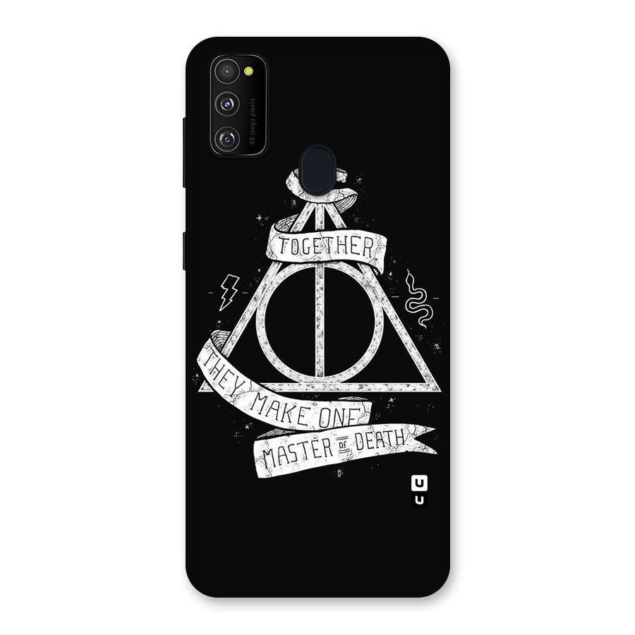 White Ribbon Back Case for Galaxy M30s