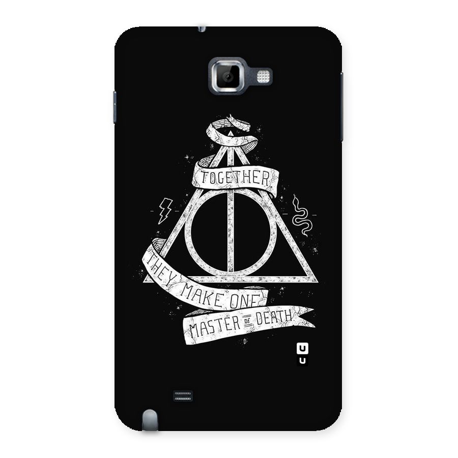 White Ribbon Back Case for Galaxy Note