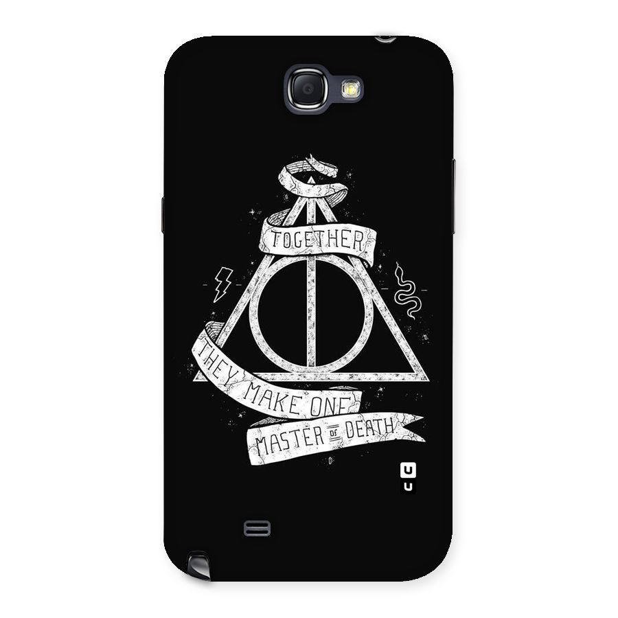 White Ribbon Back Case for Galaxy Note 2
