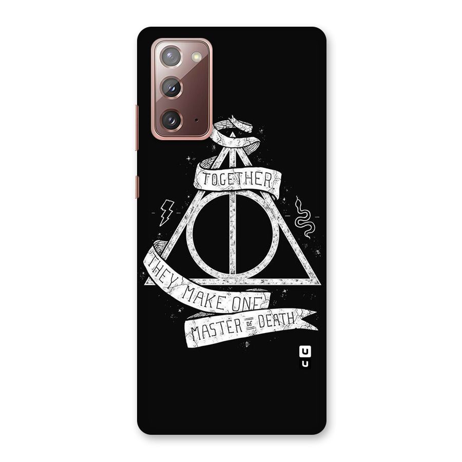 White Ribbon Back Case for Galaxy Note 20