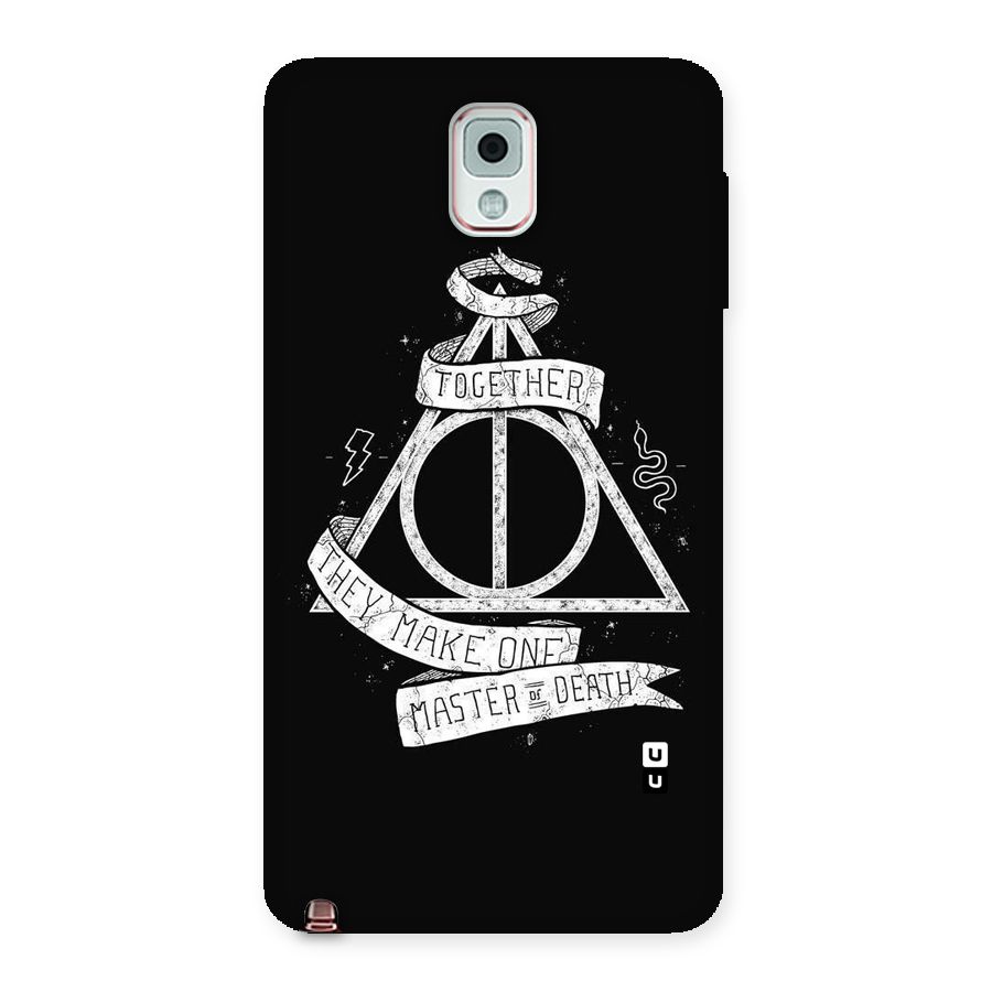 White Ribbon Back Case for Galaxy Note 3