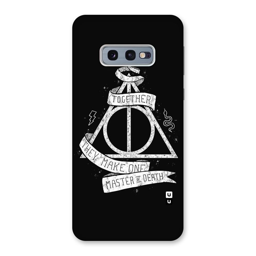 White Ribbon Back Case for Galaxy S10e