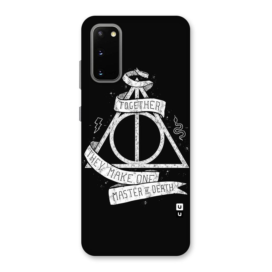 White Ribbon Back Case for Galaxy S20