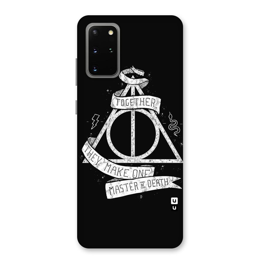 White Ribbon Back Case for Galaxy S20 Plus