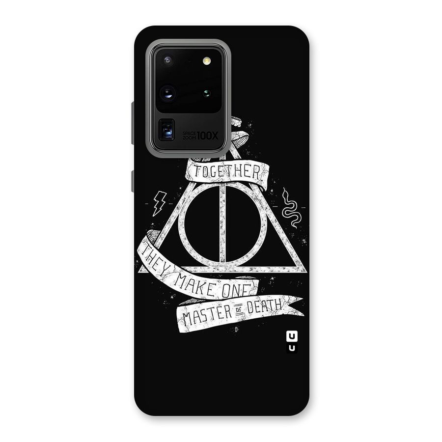 White Ribbon Back Case for Galaxy S20 Ultra