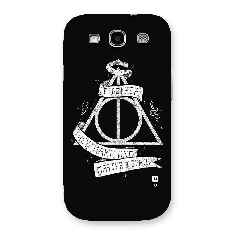 White Ribbon Back Case for Galaxy S3