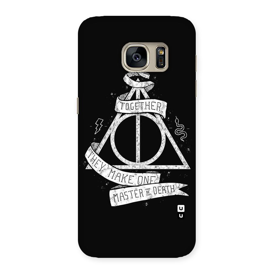 White Ribbon Back Case for Galaxy S7