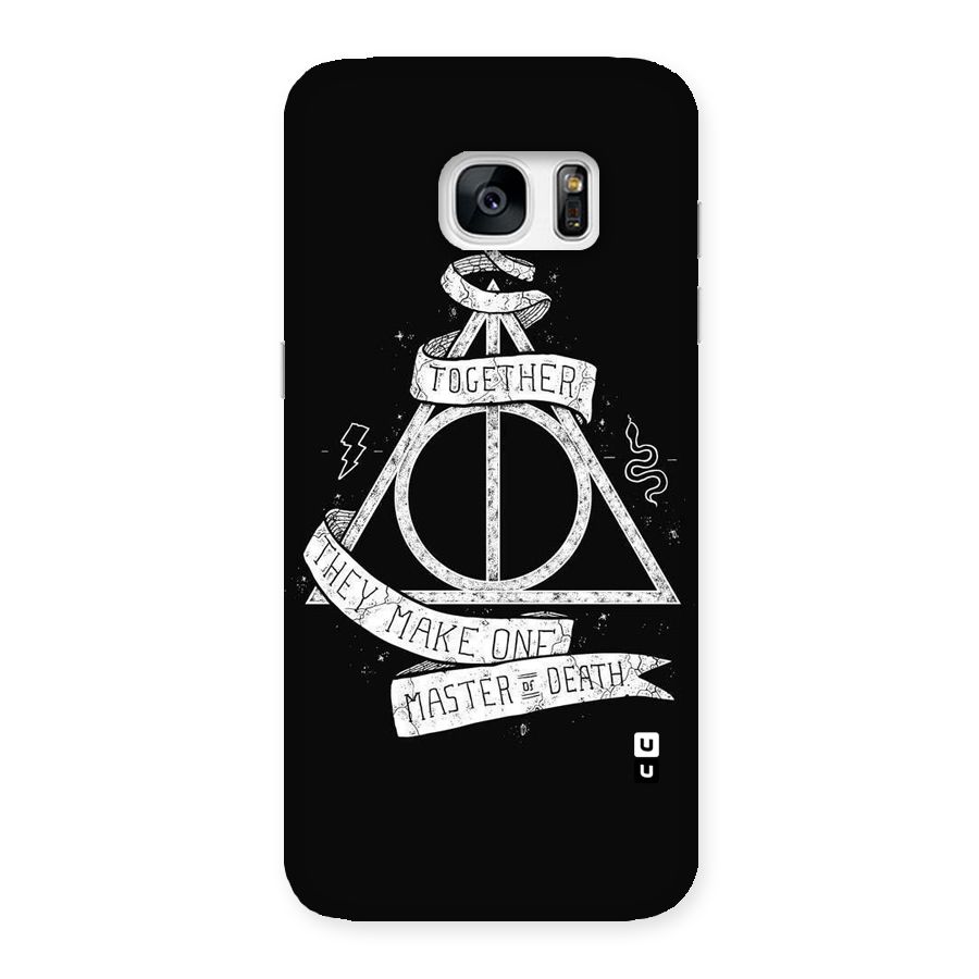 White Ribbon Back Case for Galaxy S7 Edge