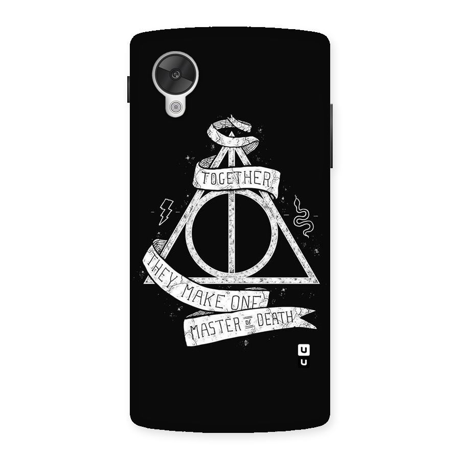White Ribbon Back Case for Google Nexsus 5