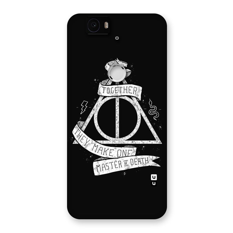 White Ribbon Back Case for Google Nexus-6P