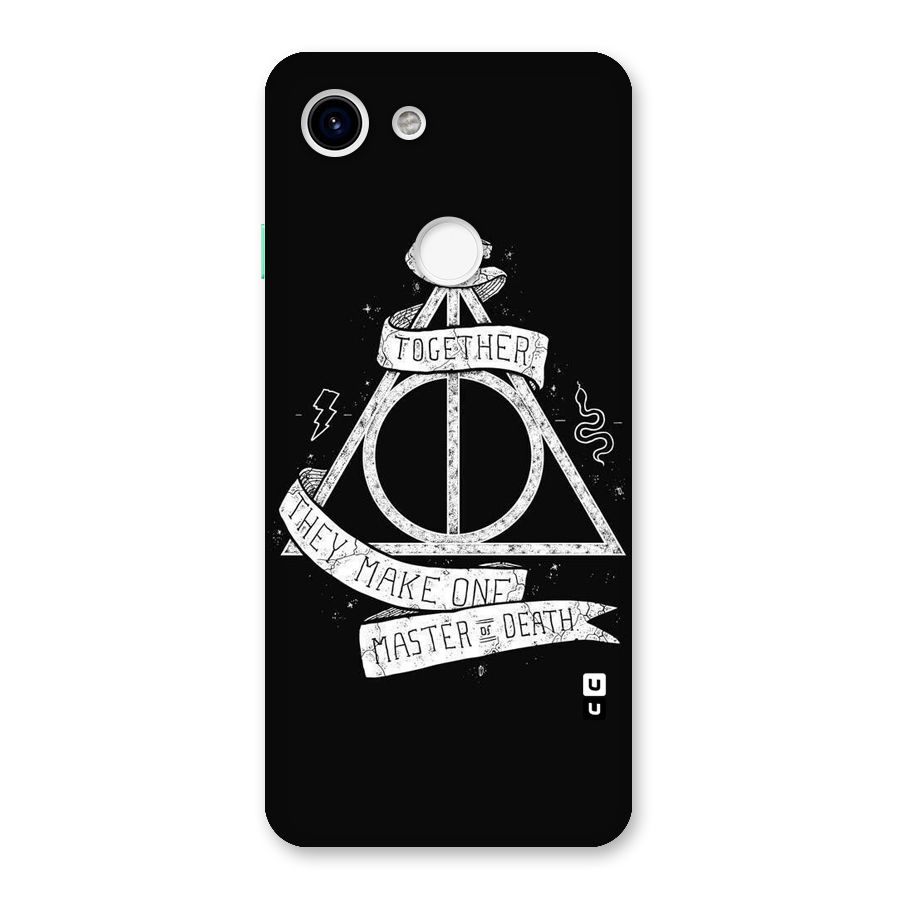 White Ribbon Back Case for Google Pixel 3