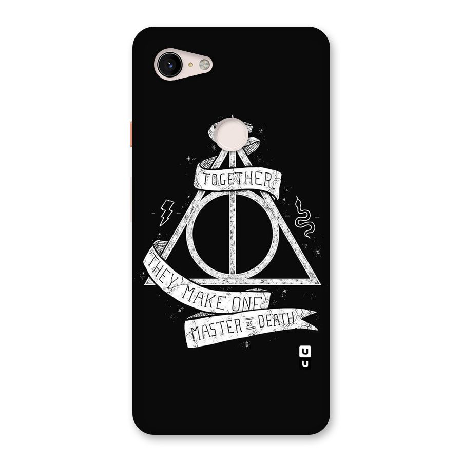 White Ribbon Back Case for Google Pixel 3 XL