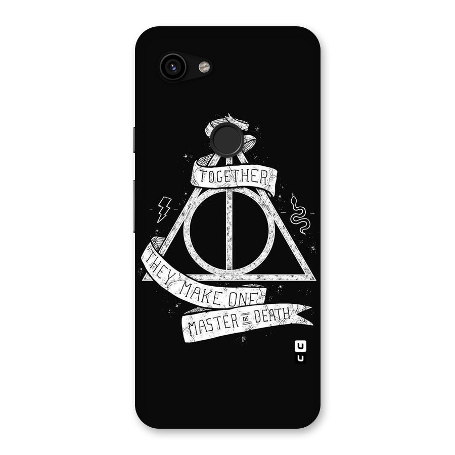 White Ribbon Back Case for Google Pixel 3a