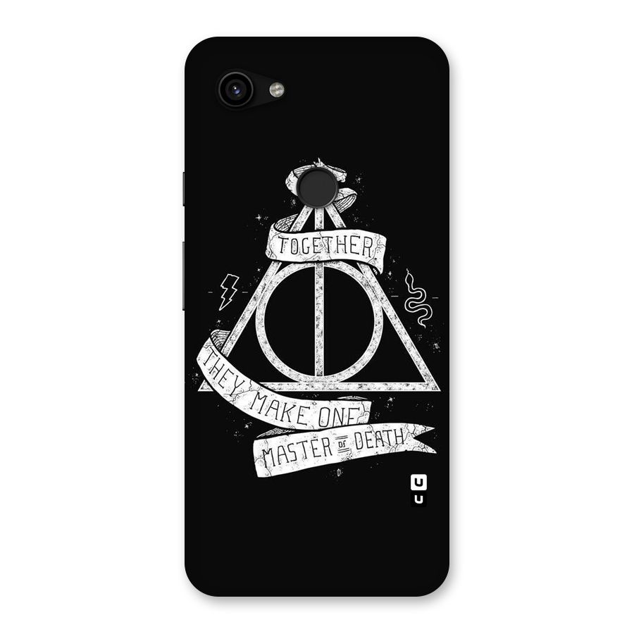 White Ribbon Back Case for Google Pixel 3a XL