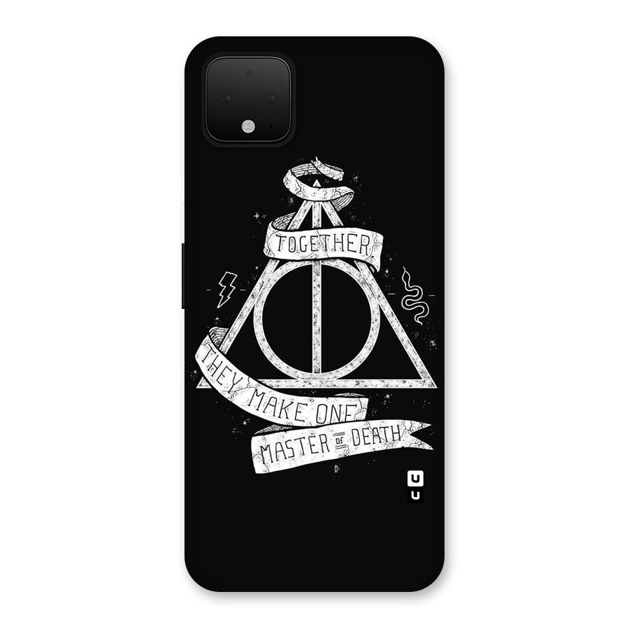 White Ribbon Back Case for Google Pixel 4 XL