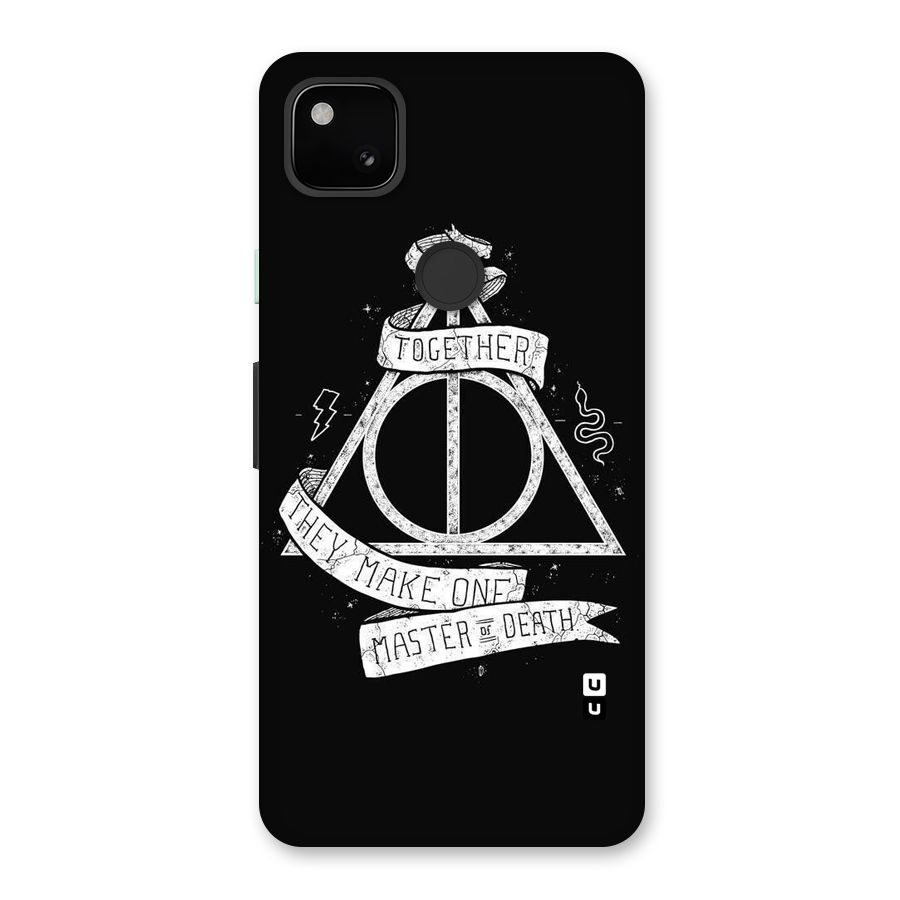 White Ribbon Back Case for Google Pixel 4a