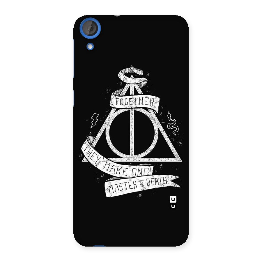White Ribbon Back Case for HTC Desire 820