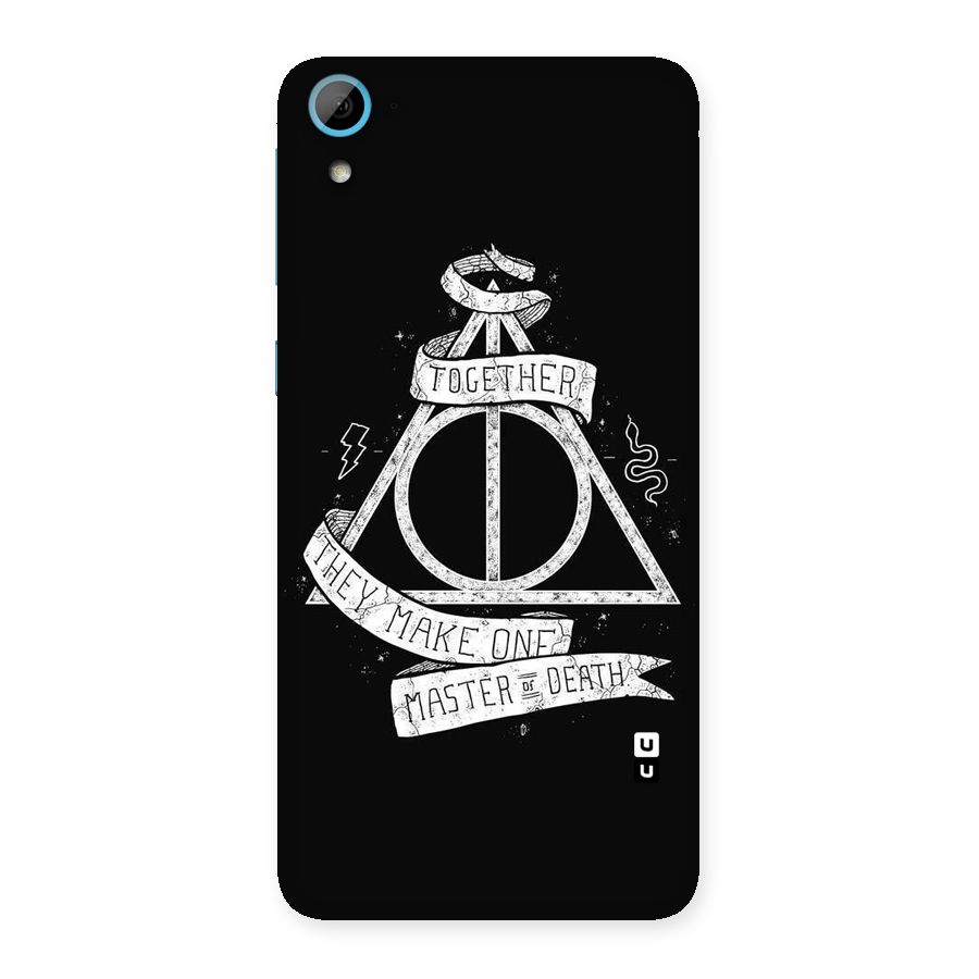 White Ribbon Back Case for HTC Desire 826