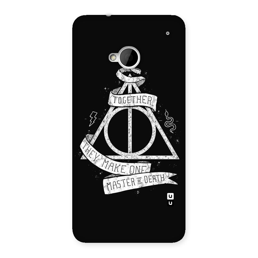 White Ribbon Back Case for HTC One M7