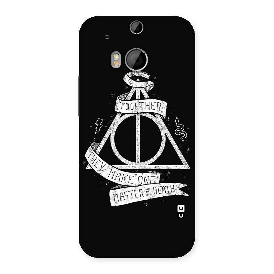 White Ribbon Back Case for HTC One M8