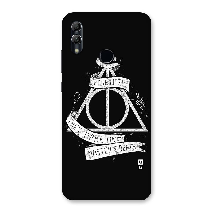 White Ribbon Back Case for Honor 10 Lite