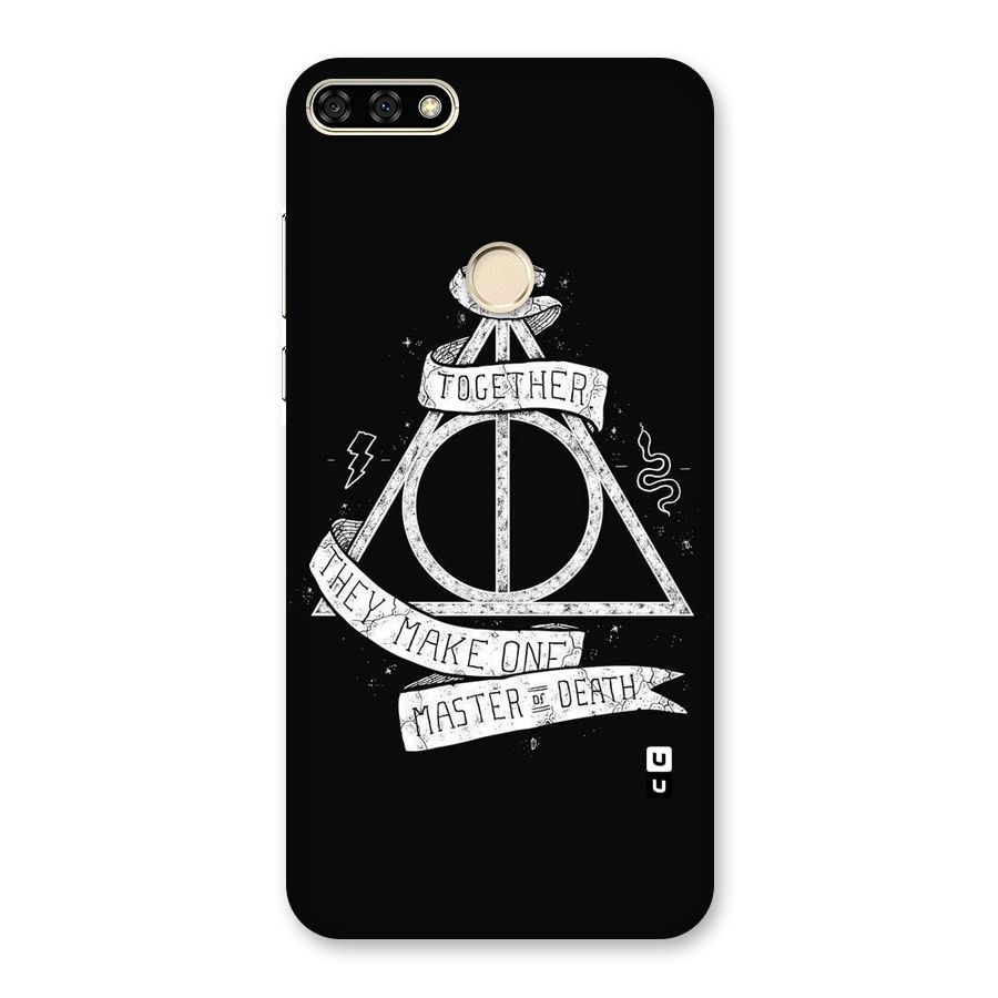 White Ribbon Back Case for Honor 7A