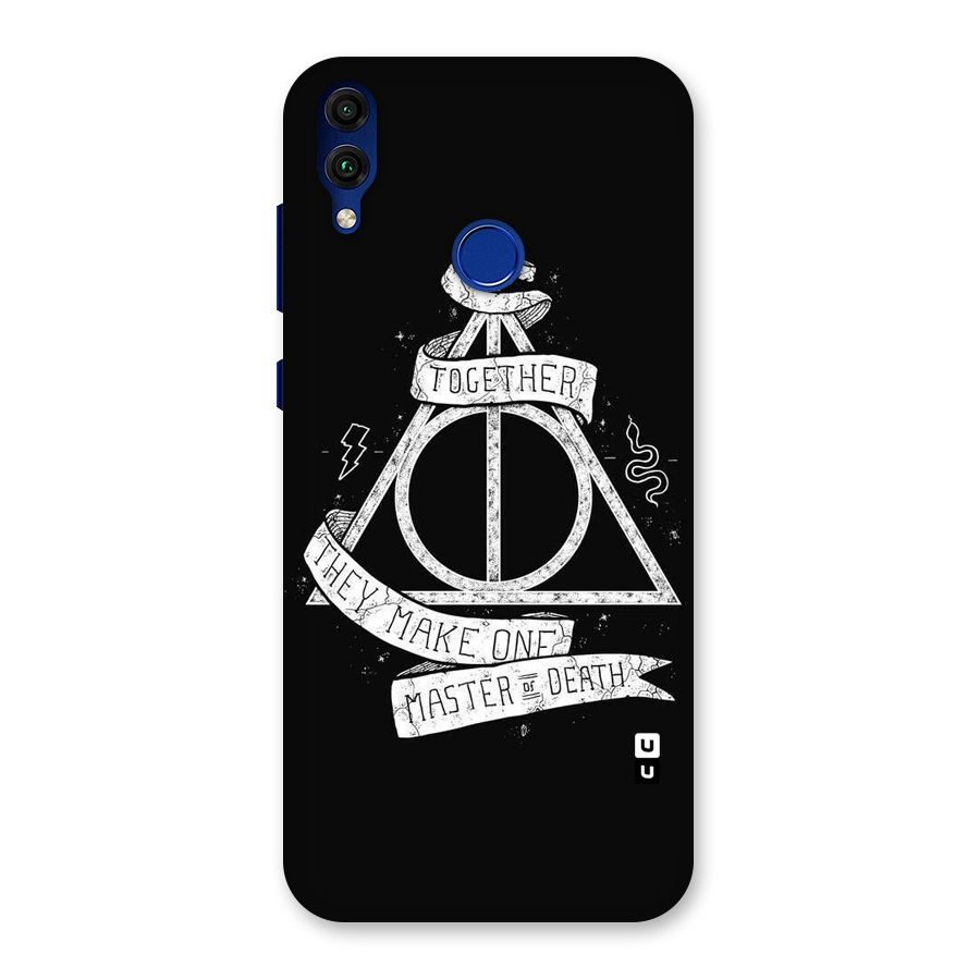 White Ribbon Back Case for Honor 8C
