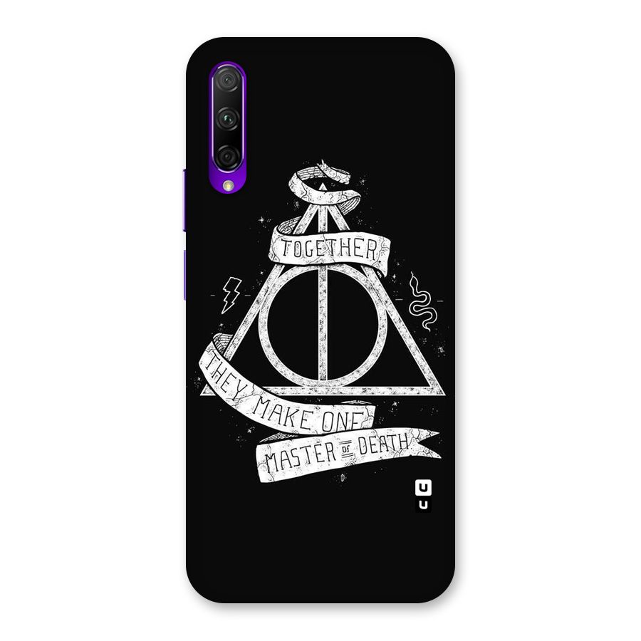 White Ribbon Back Case for Honor 9X Pro