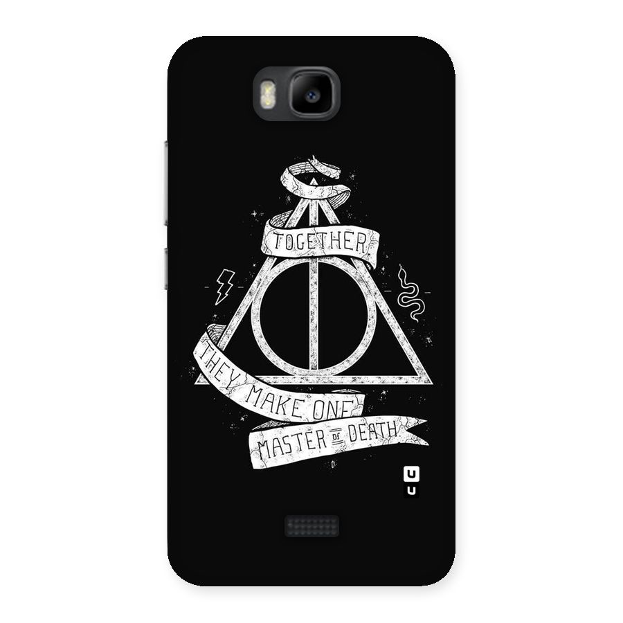 White Ribbon Back Case for Honor Bee