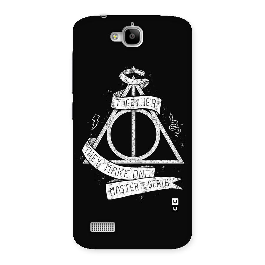 White Ribbon Back Case for Honor Holly
