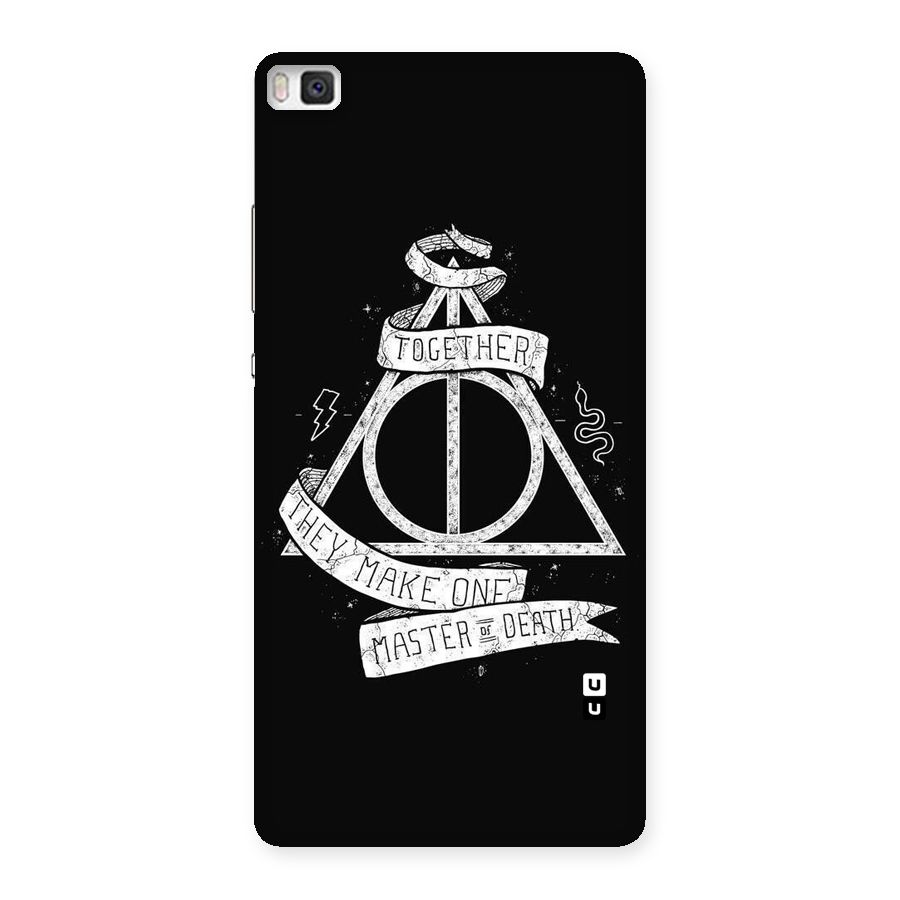 White Ribbon Back Case for Huawei P8