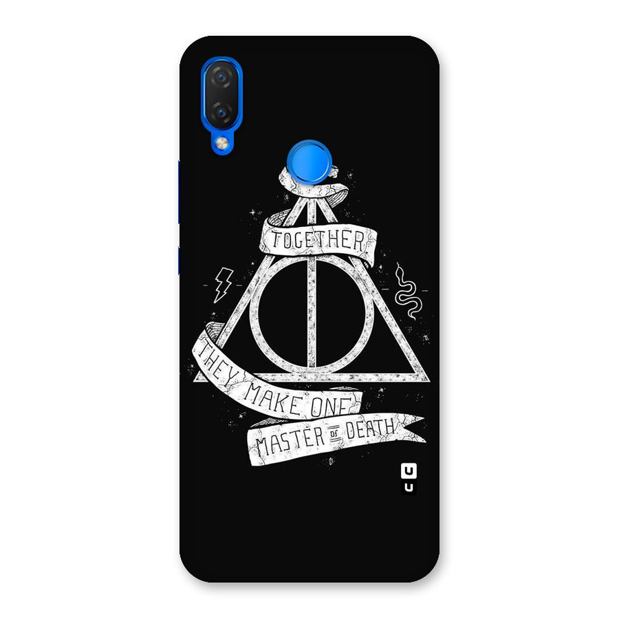White Ribbon Back Case for Huawei P Smart+