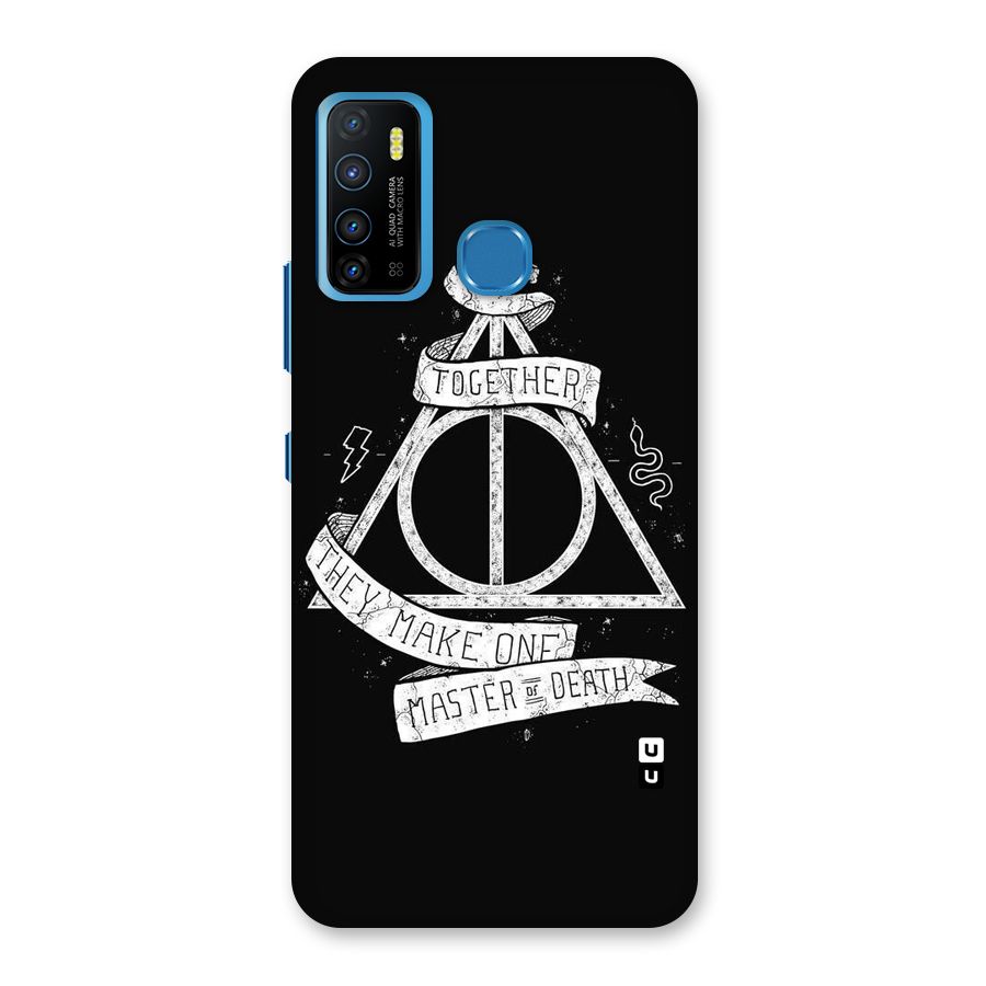 White Ribbon Back Case for Infinix Hot 9