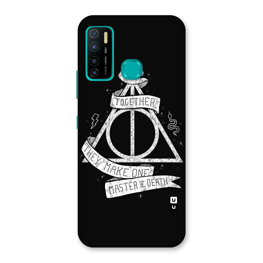 White Ribbon Back Case for Infinix Hot 9 Pro