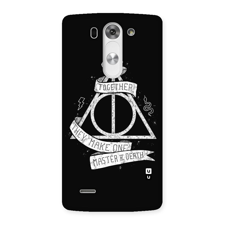 White Ribbon Back Case for LG G3 Mini