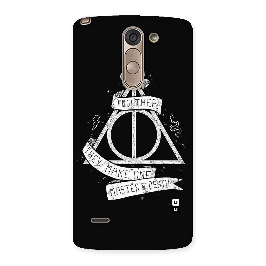 White Ribbon Back Case for LG G3 Stylus