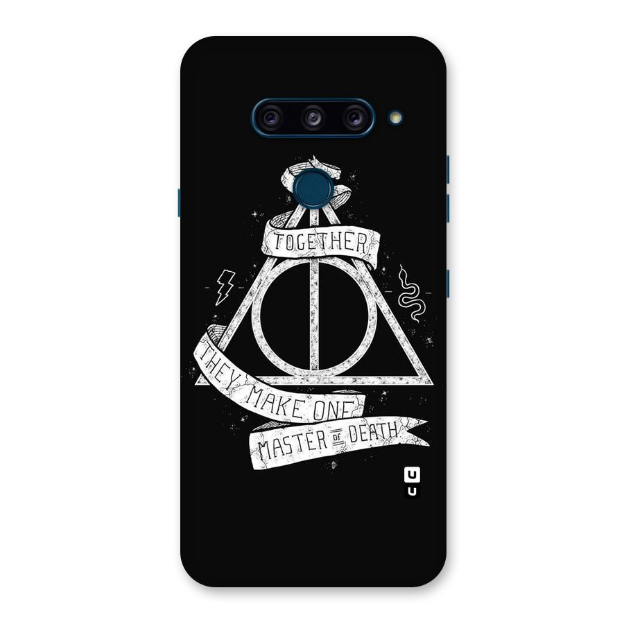 White Ribbon Back Case for LG  V40 ThinQ