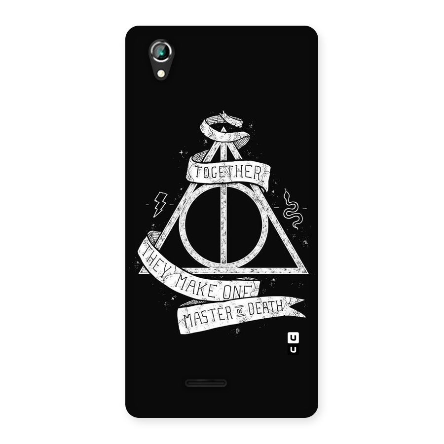 White Ribbon Back Case for Lava Iris 800