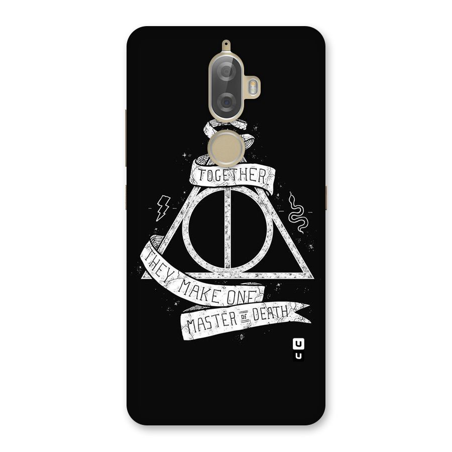 White Ribbon Back Case for Lenovo K8 Plus