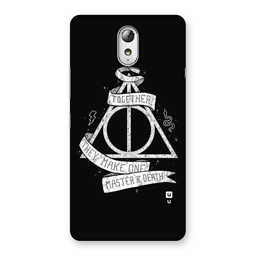 White Ribbon Back Case for Lenovo Vibe P1M