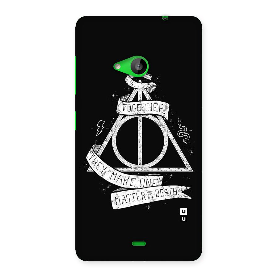 White Ribbon Back Case for Lumia 535