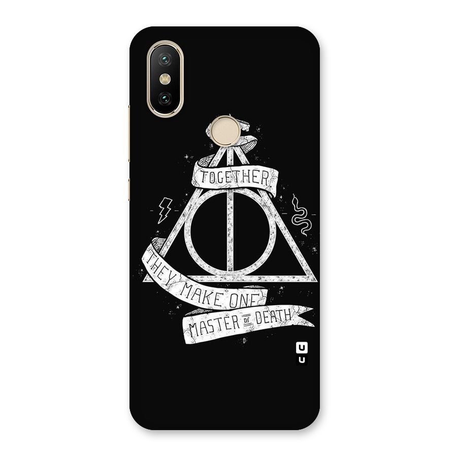 White Ribbon Back Case for Mi A2
