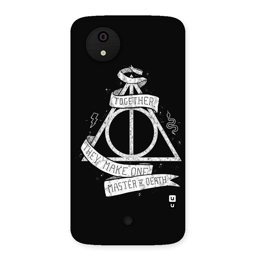 White Ribbon Back Case for Micromax Canvas A1
