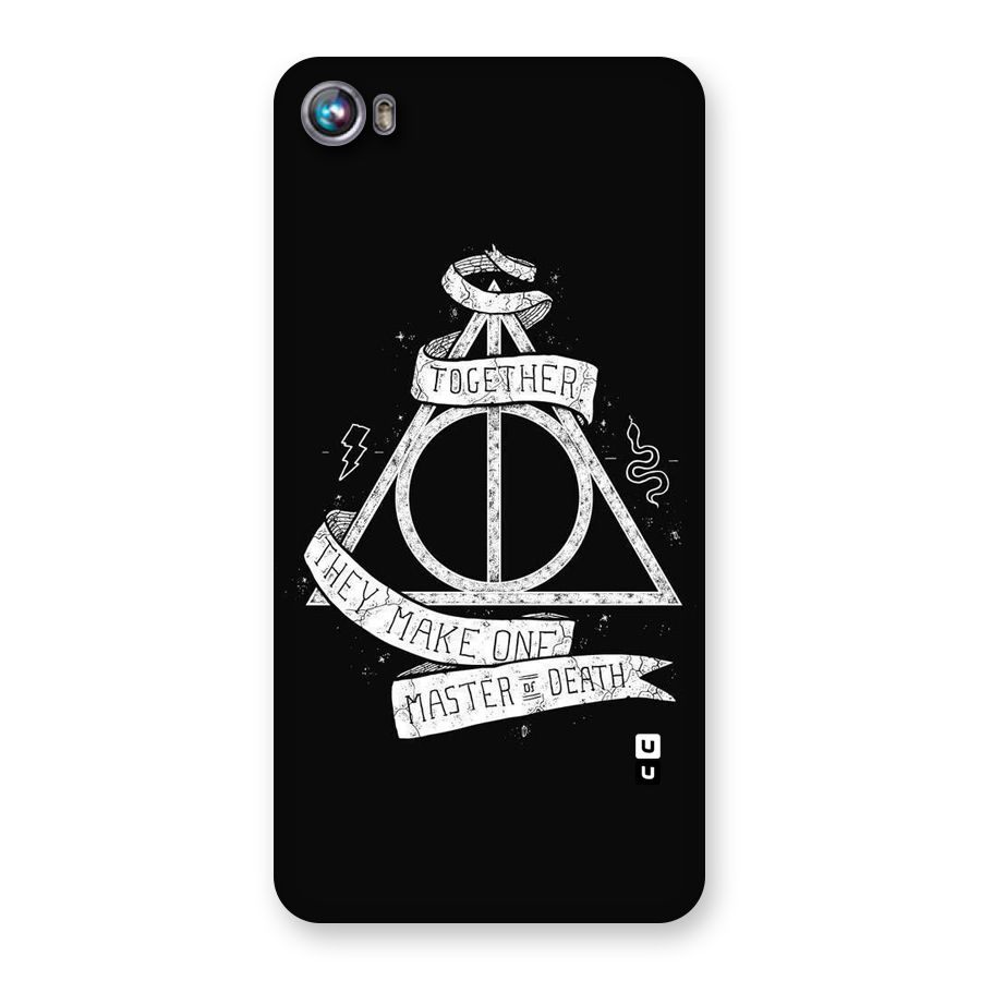 White Ribbon Back Case for Micromax Canvas Fire 4 A107