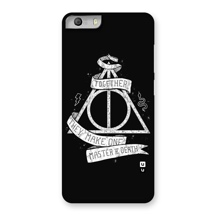 White Ribbon Back Case for Micromax Canvas Knight 2