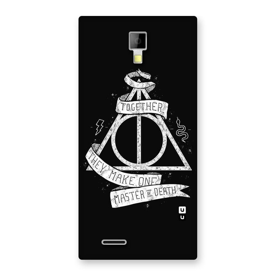 White Ribbon Back Case for Micromax Canvas Xpress A99