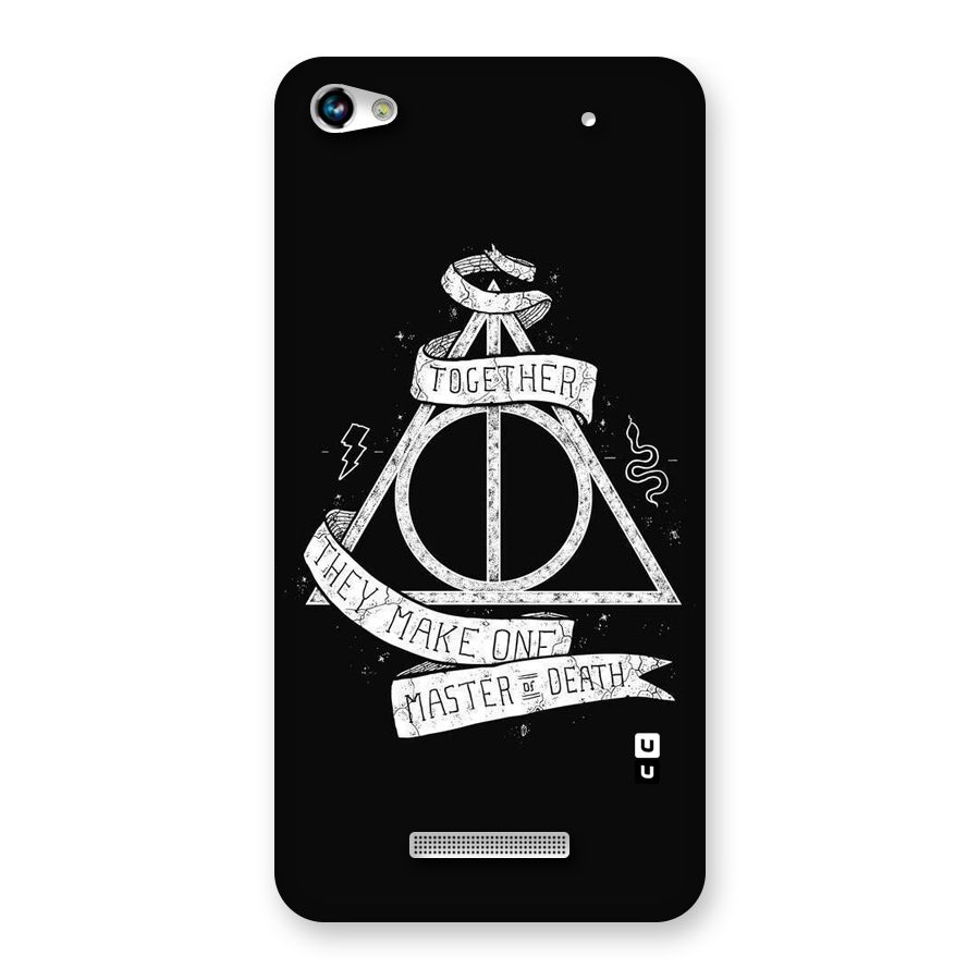 White Ribbon Back Case for Micromax Hue 2