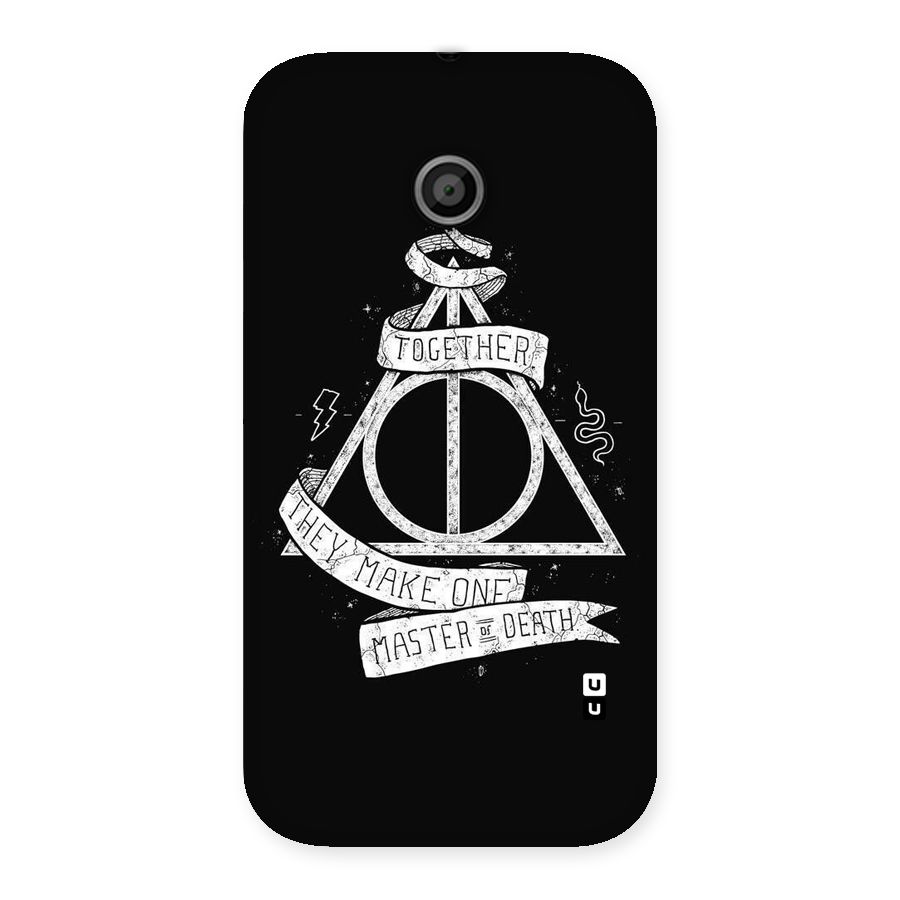 White Ribbon Back Case for Moto E